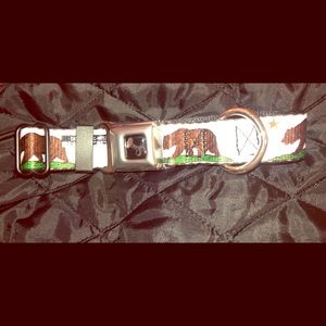 NWOT Adorable Dog California Bear Buckled Collar